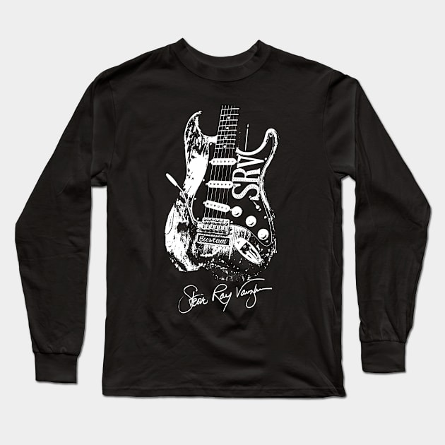 Stevie Ray Vaughan Number One Guitar Long Sleeve T-Shirt by Winmanlider